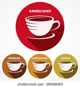 A set of coffee icons.
