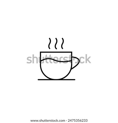 set of coffee icons, such as tea, drinks, cocoa, cup, cafe