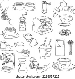 Coffee Maker Hd Transparent, Coffee Maker Purple Coffee Maker, Hand Drawn  Style, Clipart, Color PNG Image For Free Download