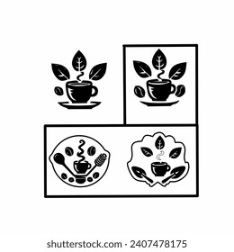 Set of Coffee logo, Cafe Logo Design Inspiration Vector