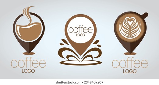 Set of Coffee logo design eps 10
