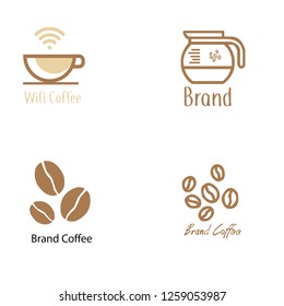 Set of coffee logo. Different logo, badge, emblem collection on white background. Vector coffee shop labels. Minimalistic vector.