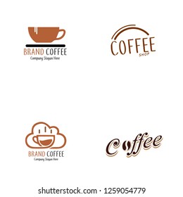 Set of coffee logo. Different logo, badge, emblem collection on white background. Vector coffee shop labels. Minimalistic vector. 