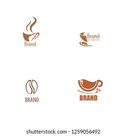 Set of coffee logo. Different logo, badge, emblem collection on white background. Vector coffee shop labels. Minimalistic vector.