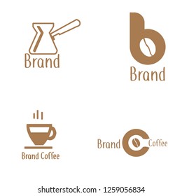 Set of coffee logo. Different logo, badge, emblem collection on white background. Vector coffee shop labels. Minimalistic vector.