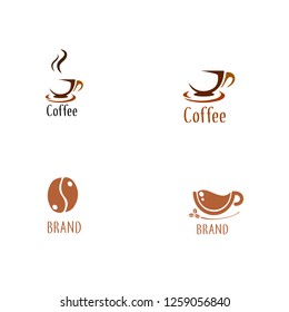 Set of coffee logo. Different logo, badge, emblem collection on white background. Vector coffee shop labels. Minimalistic vector.