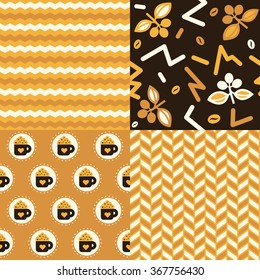 Set of Coffee Patterns