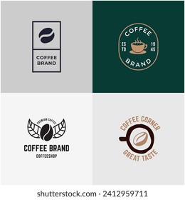 Set of coffee quotes graphics, logos, labels and badges.