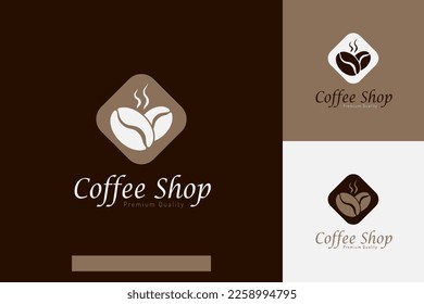 Set Set Set Set mit dem Coffee Shop-Logo, Vektordesign-Vorlagen mit unterschiedlichen Farbstile