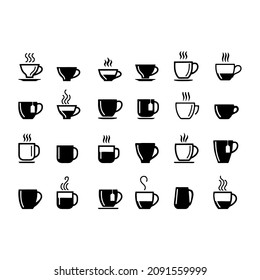 set of Coffee and tea beverage cups