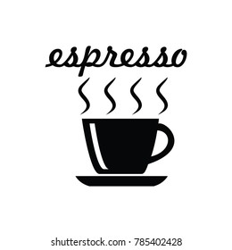 Set Coffee Vector Silhouette