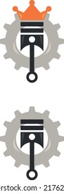 a set of cogwheel icons