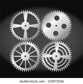 Set of cogwheels