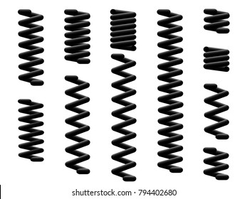 A set of coil springs