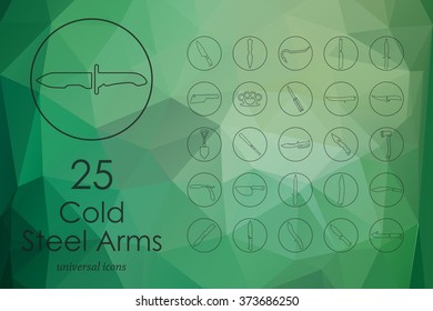 Set of cold arms icons