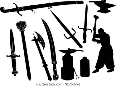 set cold steel weapons