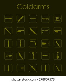 It is a set of coldarms simple web icons