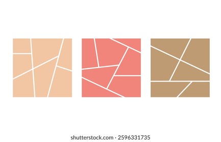 Set of collage color frames. Storyboard layout panel
