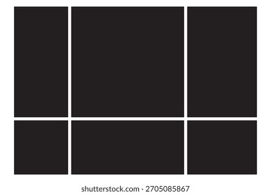 Set of collage mockup frame. Photo frame mockup, banner, poster on white background.