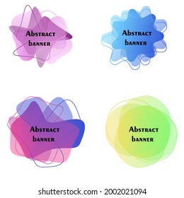 set collection of abstract liquid backgrounds for your logo