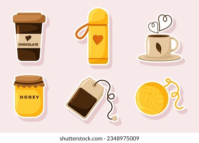 Set Collection of Autumn Sticker