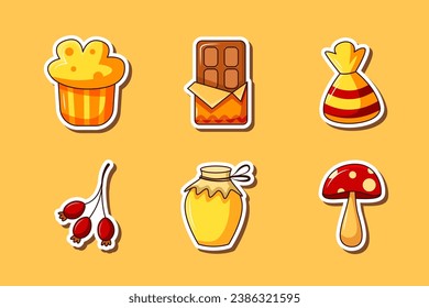 Set Collection of Autumn Sticker