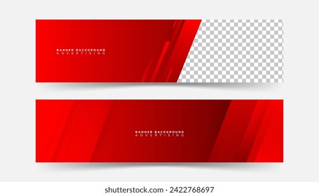 Set collection banner background , red gradient, busines, adverstising, template, editable, abstract