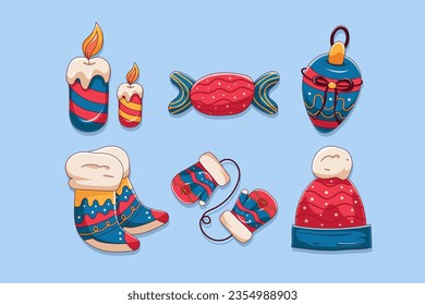 Set Collection of Christmas Element