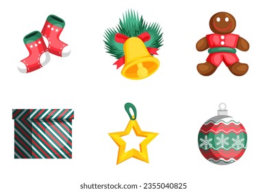 Set Collection of Christmas Element