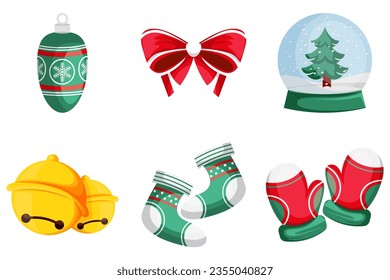 Set Collection of Christmas Element