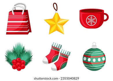 Set Collection of Christmas Element