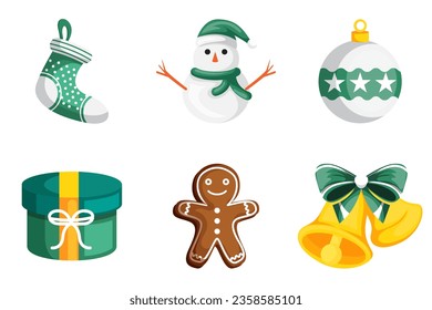 Set Collection of Christmas Element