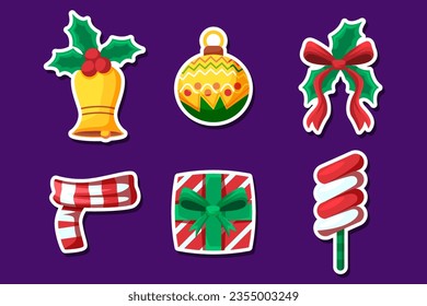 Set Collection of Christmas Sticker