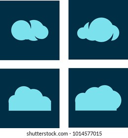 Set collection cloud tech logo