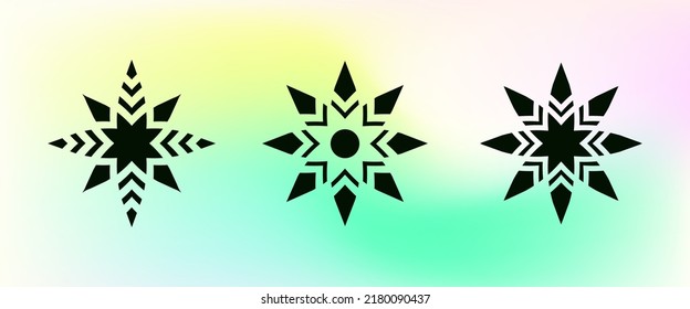 Set of collection creative symbol design. Exploration geometric shape design element. Vector, 2022-2023