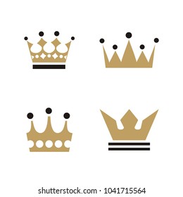 Set collection crown logo design