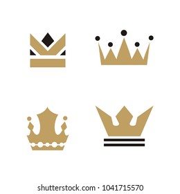 Set collection crown logo design