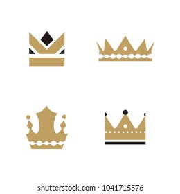 Set collection crown logo design