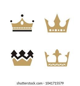 Set collection crown logo design