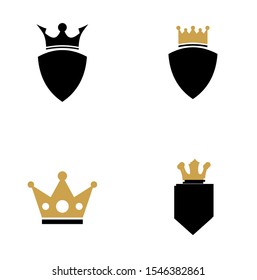 set collection crown logo design inspiration