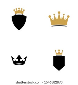 set collection crown logo design inspiration
