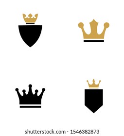 set collection crown logo design inspiration