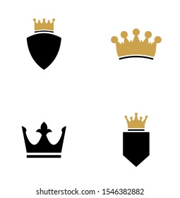 set collection crown logo design inspiration
