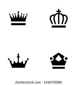 Set collection crown logo design