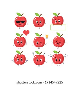 Set, collection of cute and funny cartoon.card or poster design.kawaii cartoon illustration.cute illustration for children