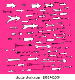set collection of decorative arrows
