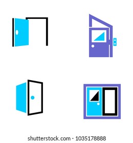 Set collection door logo