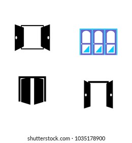 Set collection door logo