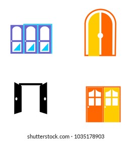 Set collection door logo