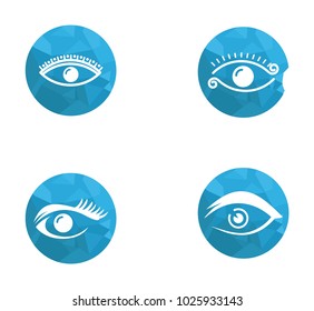 Set collection eyelashes logo